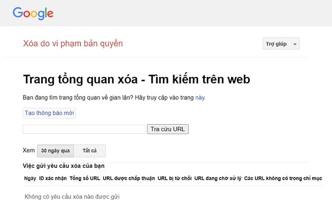 Cách xem kết quả report website to Google